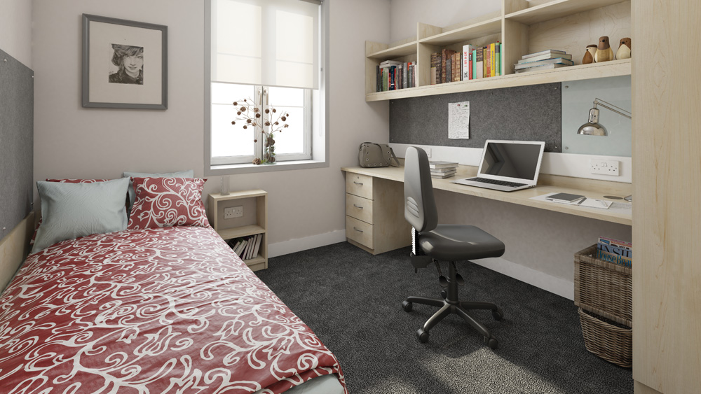 student bedroom layout